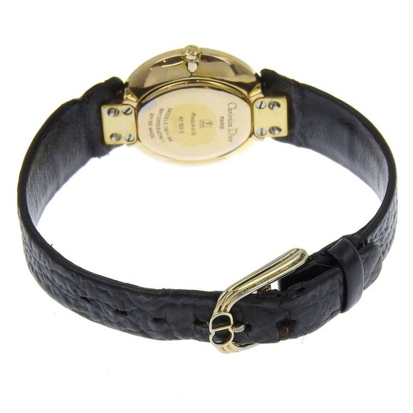 Dior Bakira Watches 46153-3 blackDial Plated Gold Quartz Analog display Women - Picture 4 of 8